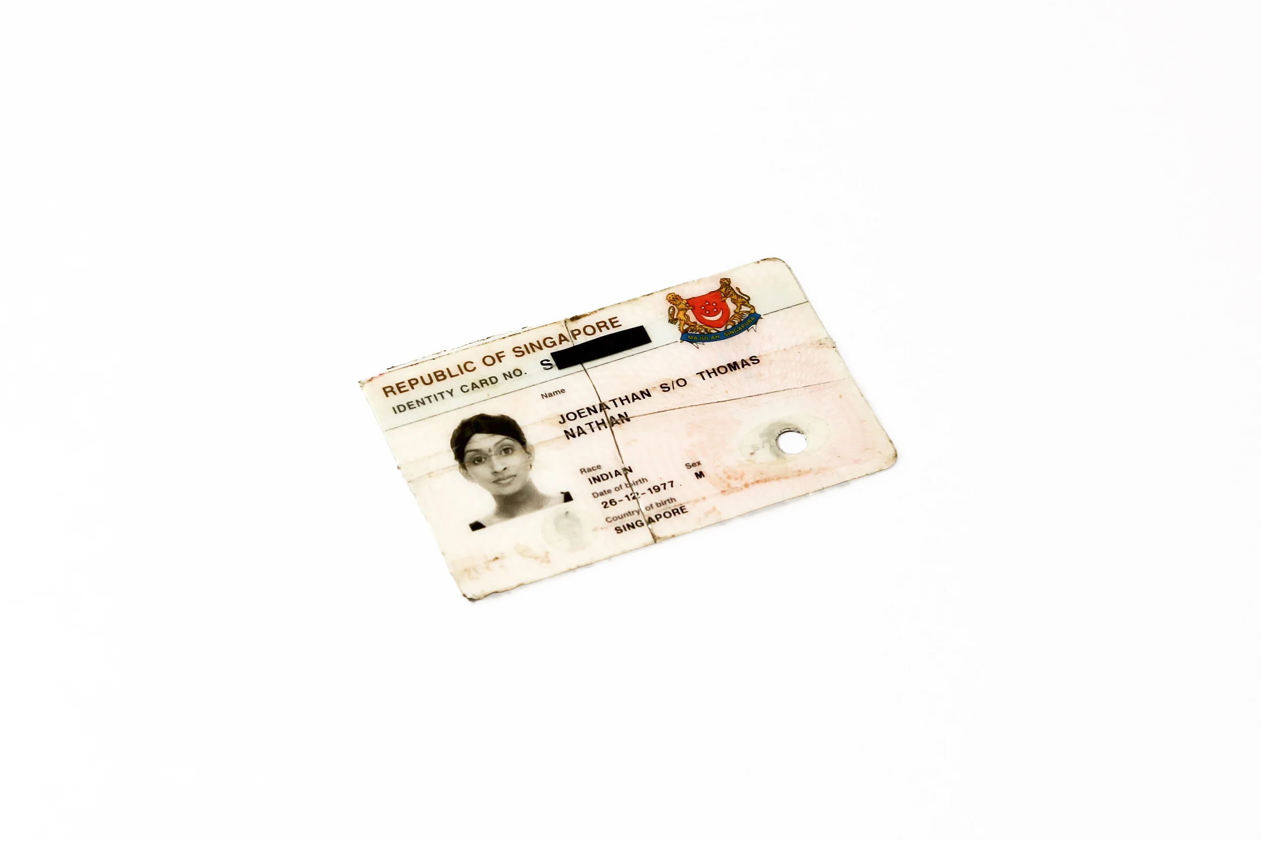 Voided identification card